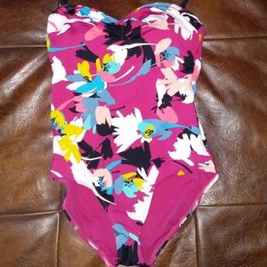 Floral one piece suit